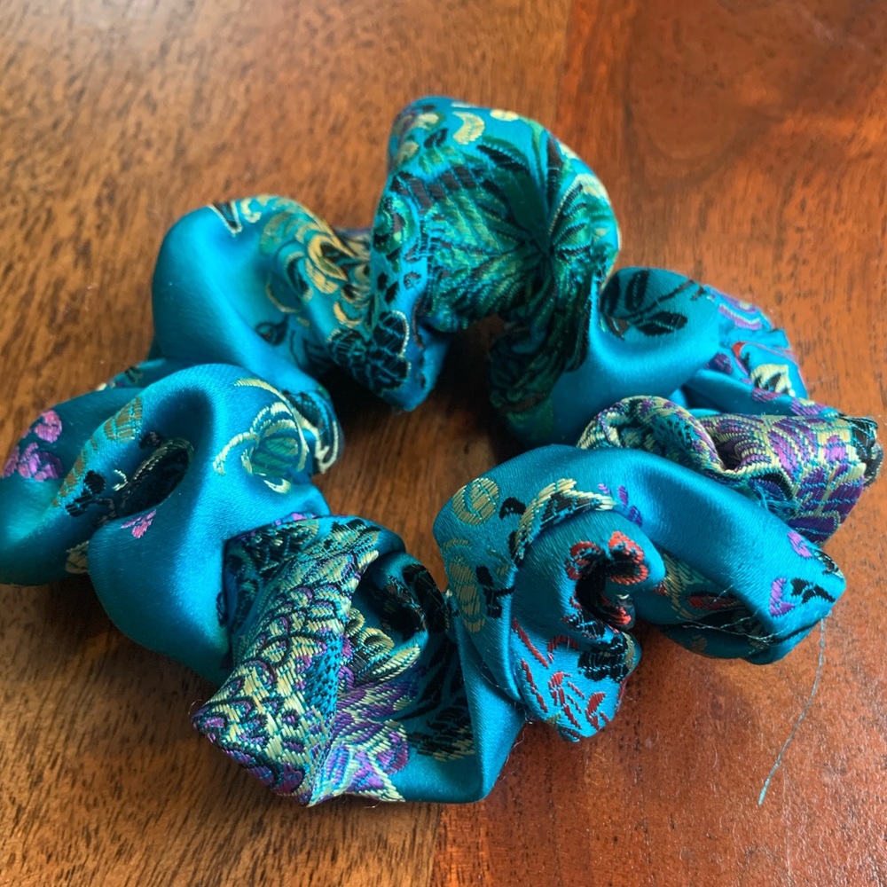 Silky Jade Scrunchie